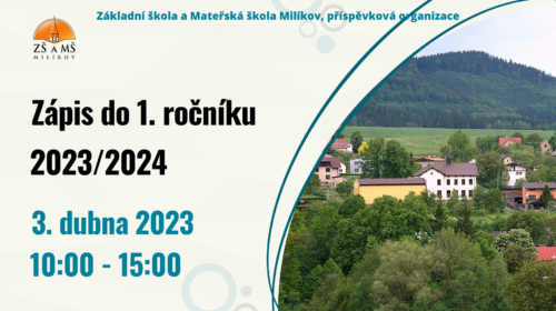 ZÁPIS DO 1. ROČNÍKU ZŠ