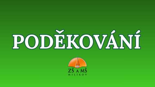 PODĚKOVÁNÍ