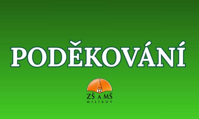 PODĚKOVÁNÍ